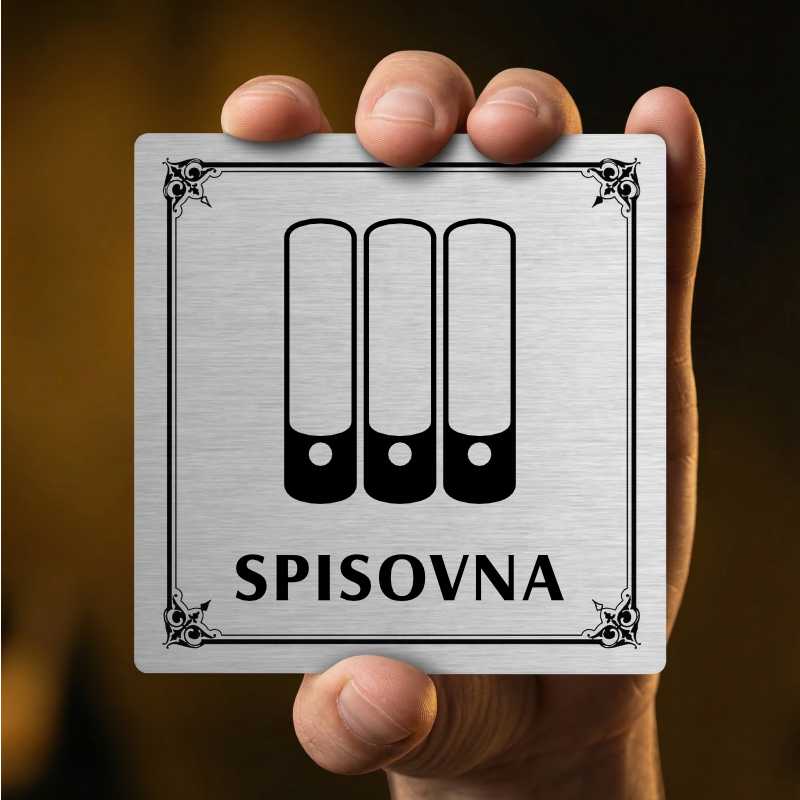 Spisovna, 100x100mm, stříbrná, Nevada